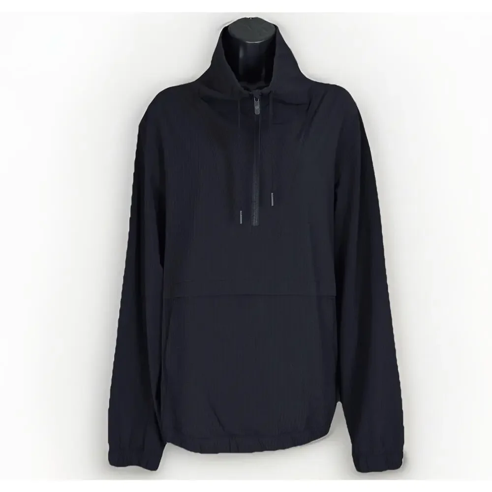 Lululemon Women's Medium Black Anorak Pack Light Pullover Hoodie Jacket - Picture 6 of 13